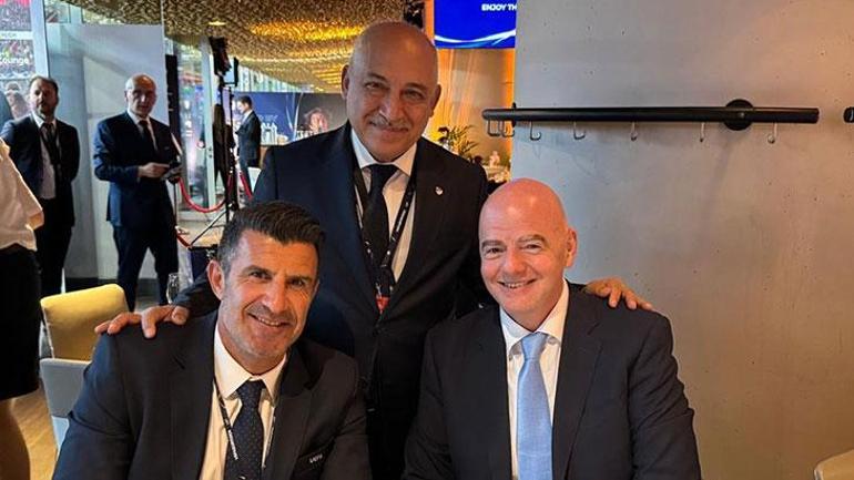 TFF Başkanı Mehmet Büyükekşi, Infantino ve Ceferin ile bir araya geldi