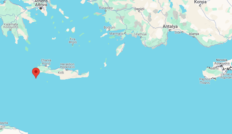 Akdenizde 4.4 büyüklüğünde deprem