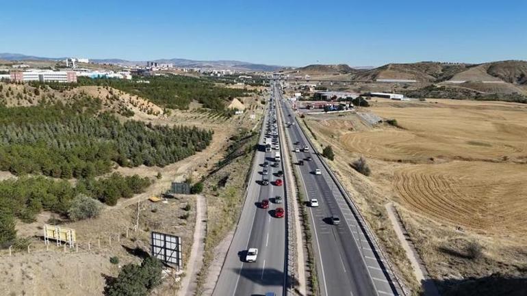 43 ilin geçiş güzergahı Zaman zaman trafik yoğunluğu arttı