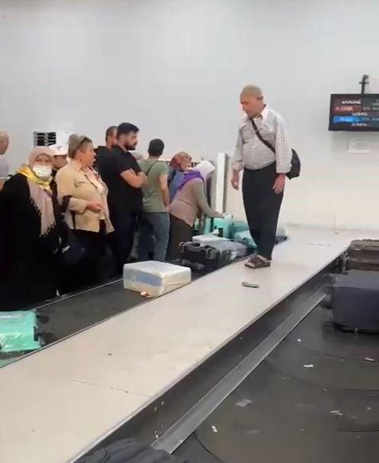 Hacdan dönen vatandaşların bavul çilesi