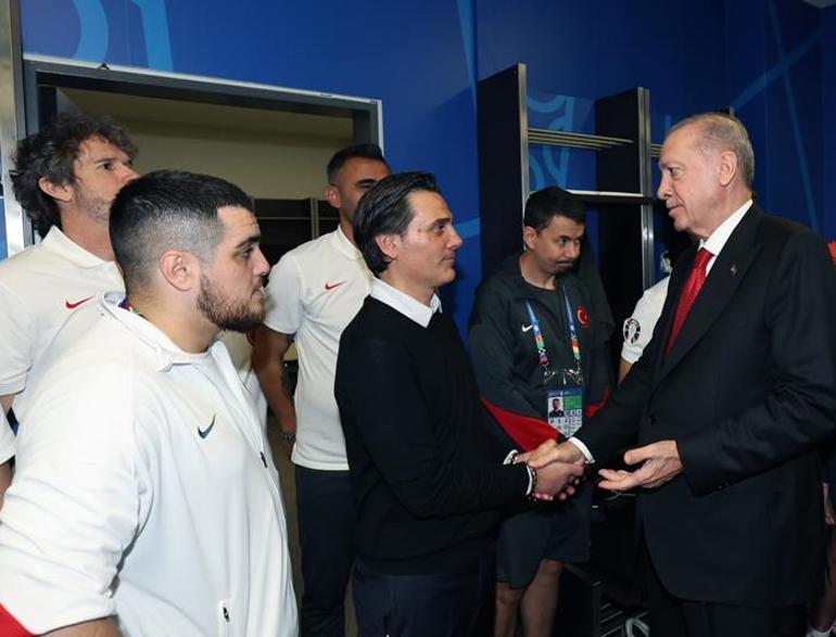 Cumhurbaşkanı Erdoğandan A Milli Futbol Takımına ziyaret Siz bizim şampiyonumuzsunuz