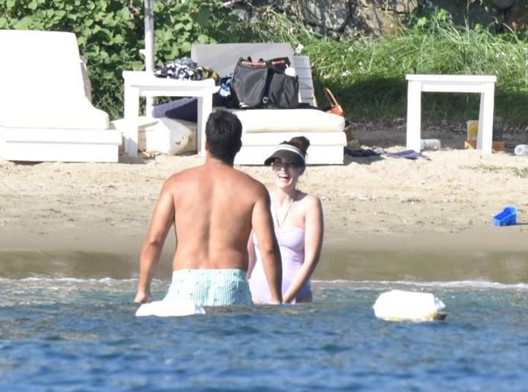 Bodrumda aşk başkadır Fahriye Evcen ve Burak Özçivitin romantik anları