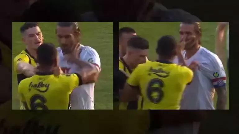 Fenerbahçe-Hajduk Split maçında sinirler gerildi Mourinho sahaya girdi