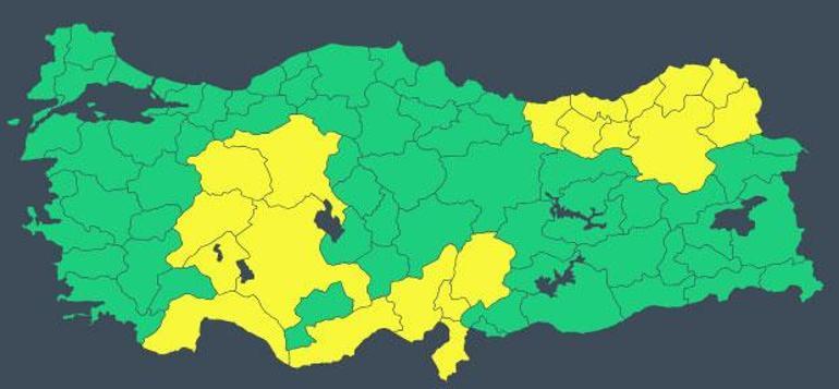 Son dakika... Meteoroloji hava durumu raporunu güncelledi 20 kent için alarm verildi