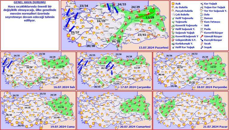 Meteoroloji hava durumu raporunu güncelledi 20 kent için alarm verildi