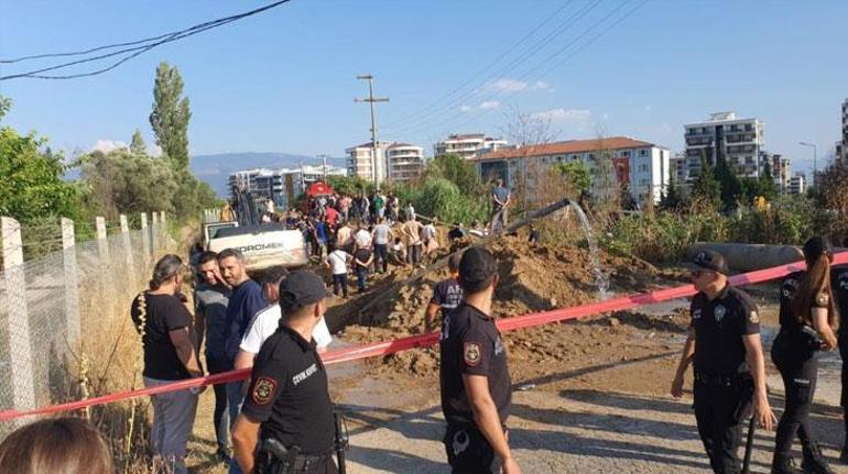 Aydında içme su hattında göçük meydana geldi 3 ölü, 1 yaralı