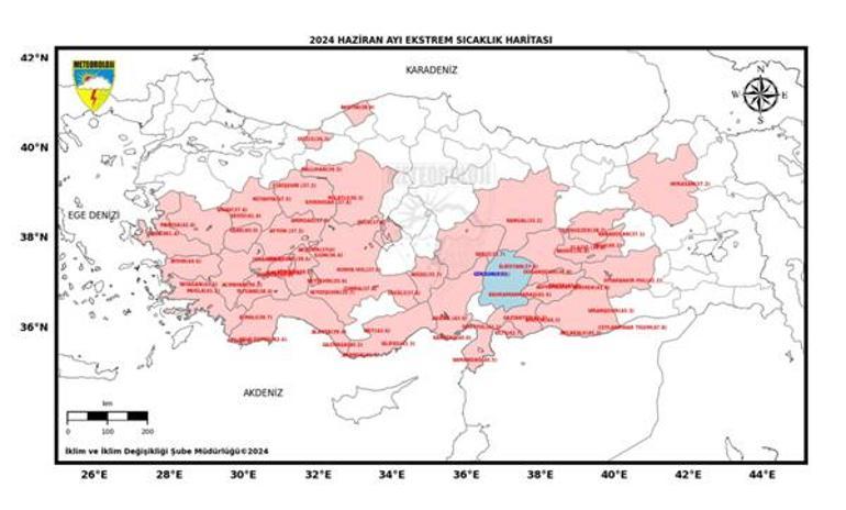 Türkiyede 53 yılın en sıcak haziran ayı yaşandı