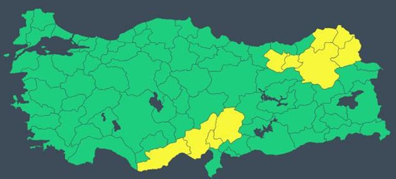 Son dakika... Meteoroloji 10 kent için alarm verdi Bu saatlere dikkat