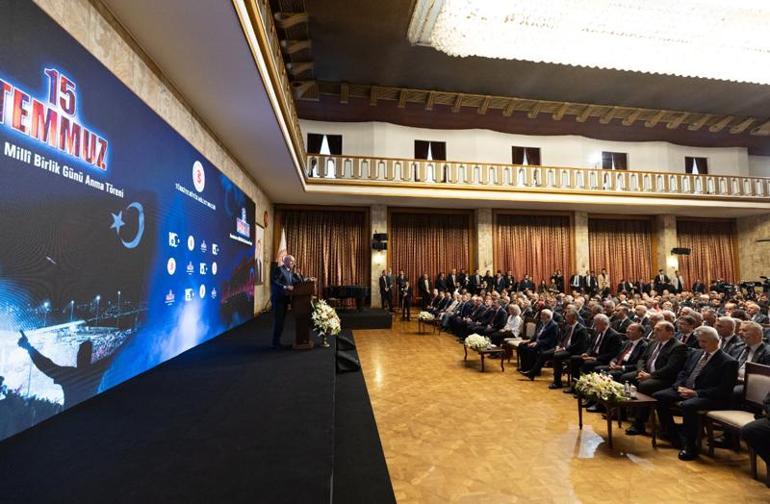 TBMMde 15 Temmuzu anma töreni Kurtulmuş: Milletimiz demokrasiye sahip çıktı