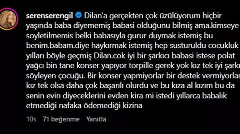 İbrahim Tatlıses ve Dilan Çıtak gerginliğine Seren Serengilden tepki Hiçbir yaşında baba diyemedi