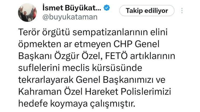 MHP Genel Sekreteri Büyükataman Özgür Özelin el öpme eleştirisine tepki gösterdi