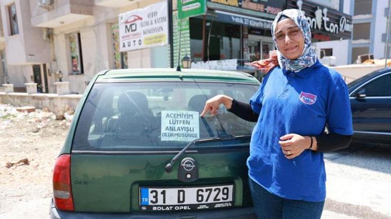 14 yıldır ehliyeti var, araç kullanamıyor Bir hafta önce trafiğe çıktı, aracına bu notu astı