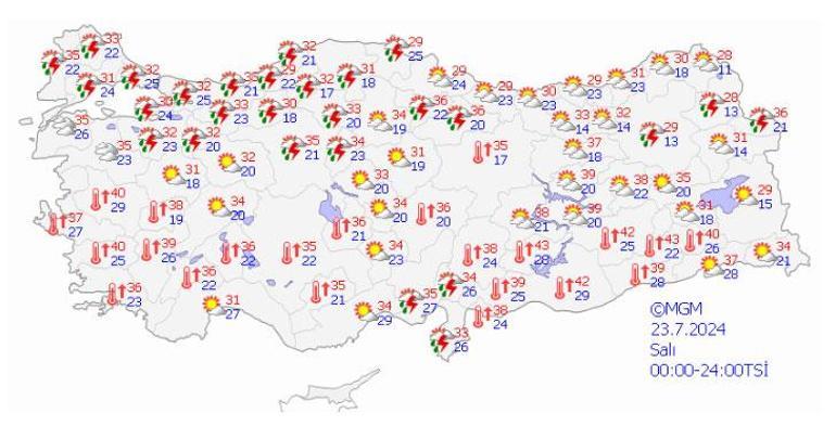 Son dakika... Meteoroloji yeni hava durumu raporunu yayınladı Yüzde 95e ulaşacak