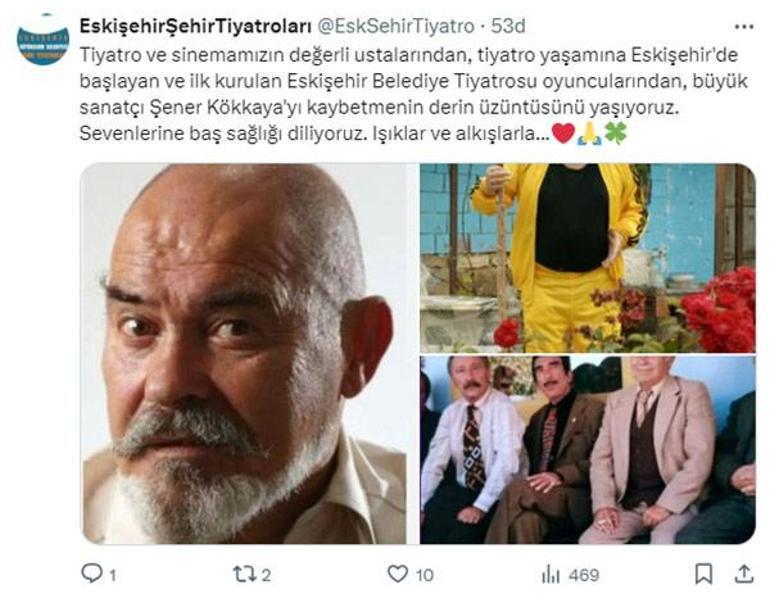 Oyuncu Şener Kökkaya hayatını kaybetti