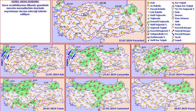 Son dakika... Meteoroloji yeni hava durumu raporunu yayınladı Sıcaklık ve sağanak uyarısı