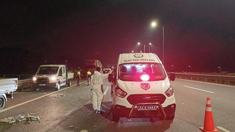 Kuzey Marmara Otoyolunda feci kaza Hafriyat kamyonu, TIRa çarptı: 1 ölü