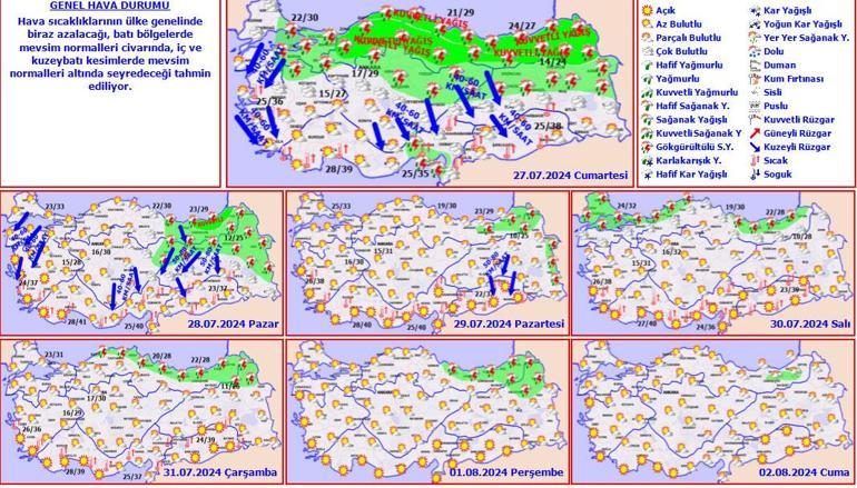 Meteoroloji haritayı güncelledi İstanbul dahil yeni uyarı geldi