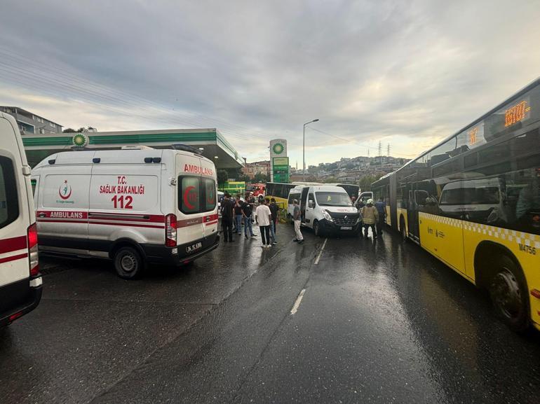 İETT otobüsü 3 araca çarpıp kontrolden çıktı: 1’i ağır 3 yaralı