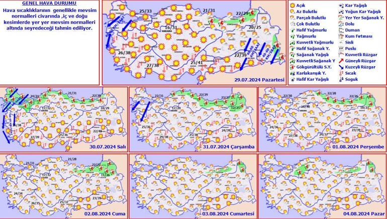 Son dakika... Meteoroloji haritayı güncelledi İstanbul dahil sağanak alarmı