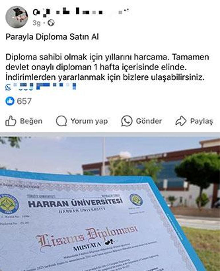 25 bin liraya sahte lisans diploması Dolandırıcılardan e-Devlete de işleniyor iddiası