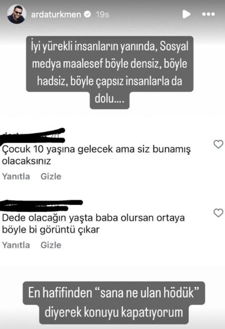 Şef Arda Türkmeni çıldırtan yorum Dede olacağın yaşta baba oldun