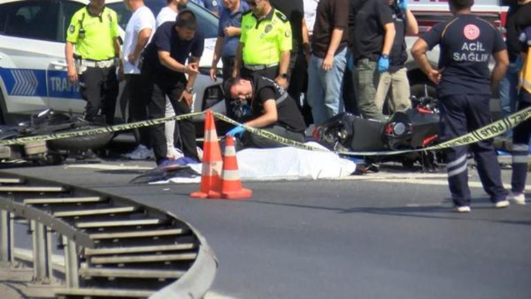 Bağcılarda feci kaza Motosikletli polis memuru hayatını kaybetti