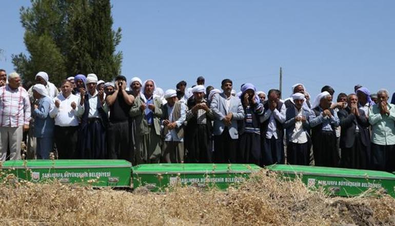 Şanlıurfada facia: Parka gitmişlerdi 5 çocuk yan yana defnedildi