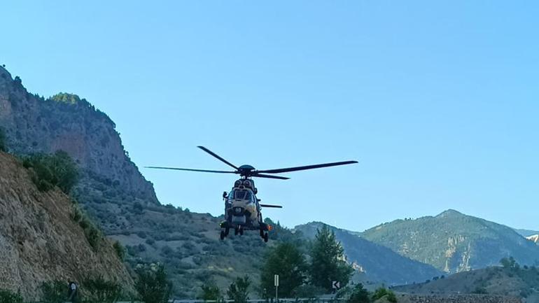 Adanada orman yangınına müdahale eden helikopter düştü