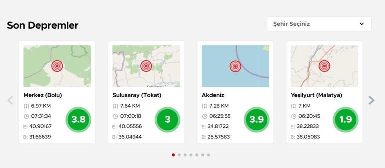 Son dakika... Boluda 3.8 büyüklüğünde deprem