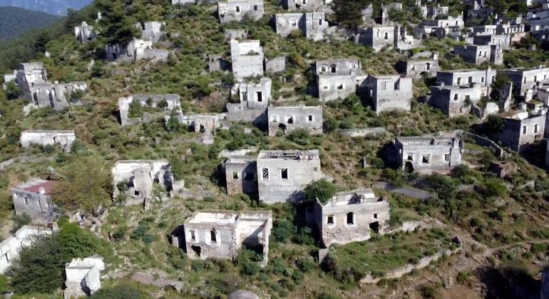 Evliya Çelebinin seyahatnamesinde sözü geçiyor Hayalet köy böyle görüntülendi