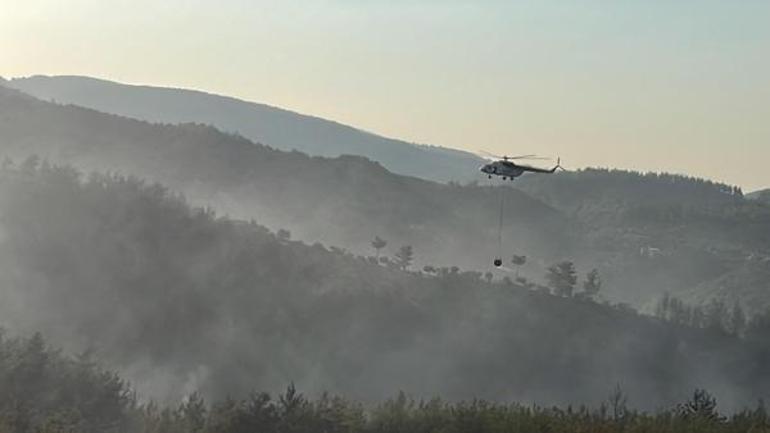 Aydın ve Milastaki orman yangınında 2’nci gün: Alevler yerleşim yerlerine yaklaştı