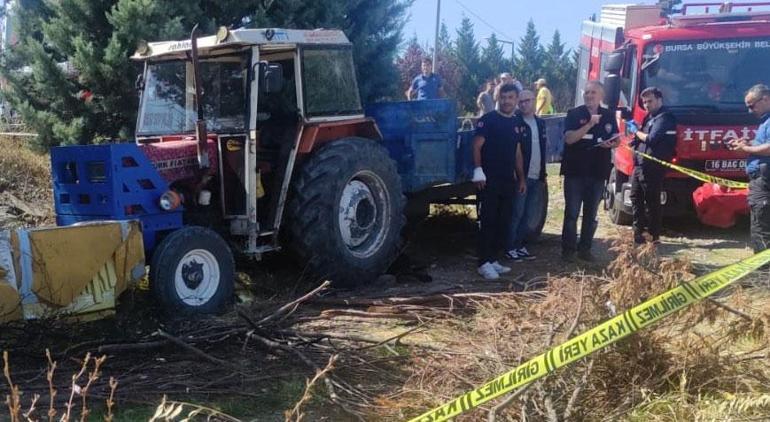 Traktörü yol kenarında park halinde bulundu Lastik arasında korkunç detay