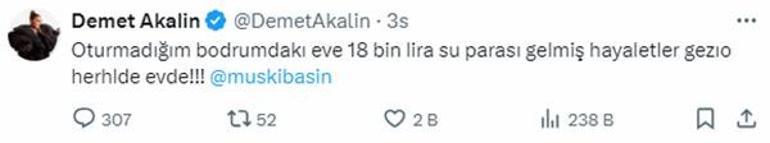 Demet Akalın’ı şoke eden su faturası Hayaletler geziyor herhalde evde