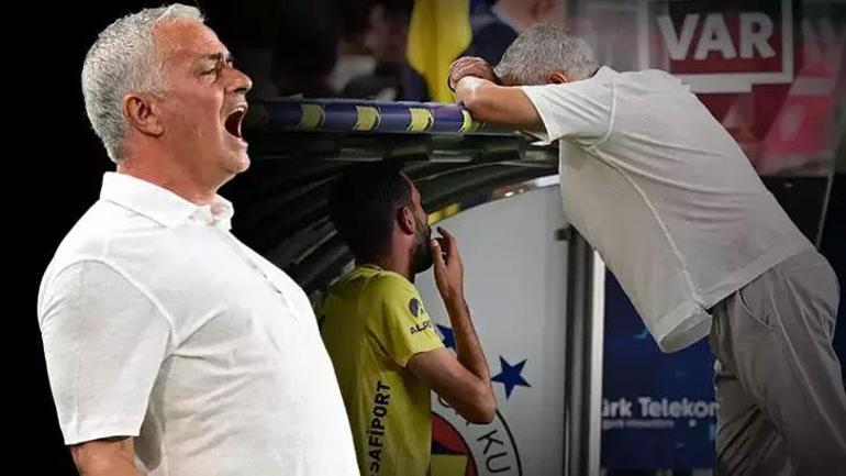 Fenerbahçede Jose Mourinho çılgına döndü Hakem kararlarına tepki gösterdi