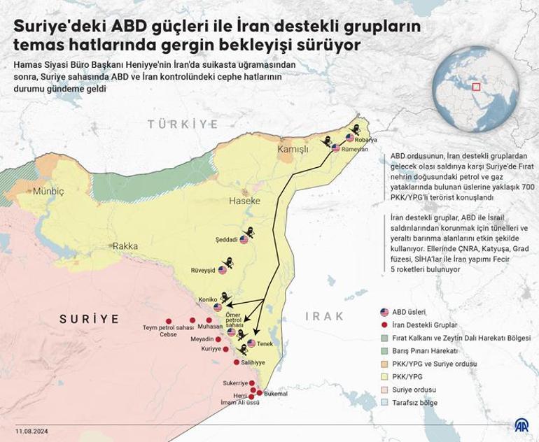 Deyrizorda terör örgütü PKK/YPG ile rejim güçleri arasında çatışma