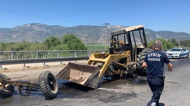 Aydın Sökede kaza anı otobüs kamerasına böyle yansıdı