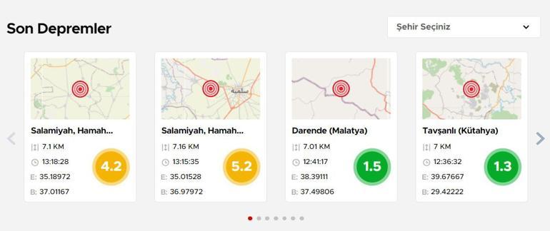 Sınırda 5.2 büyüklüğünde deprem Türkiyeden de hissedildi