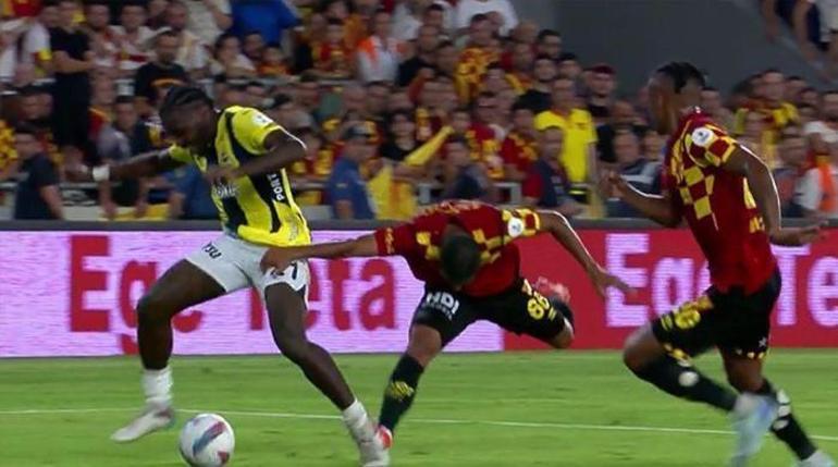 Göztepe-Fenerbahçe maçına tartışma yaratan kararlar Saint Maximinin hareketi kırmızı kart mı