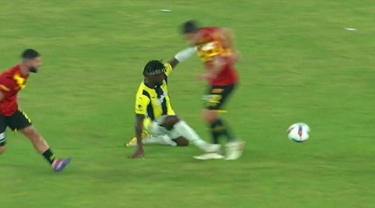 Göztepe-Fenerbahçe maçına tartışma yaratan kararlar Saint Maximinin hareketi kırmızı kart mı