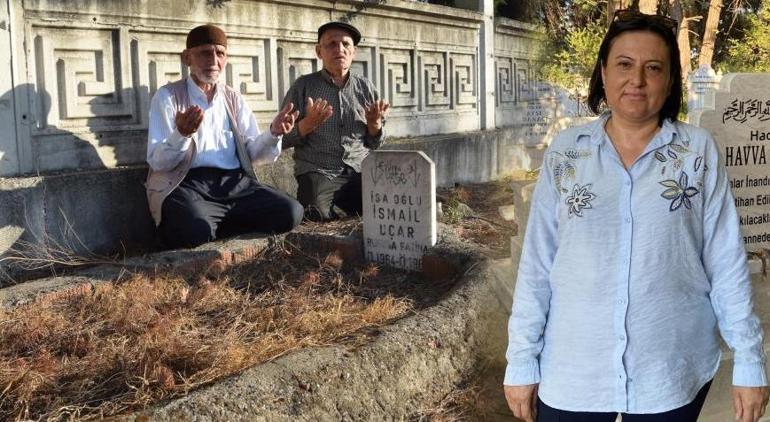 Sahipsiz çocuk mezarı Mezarlığın dışında gören şaşkına dönüyor