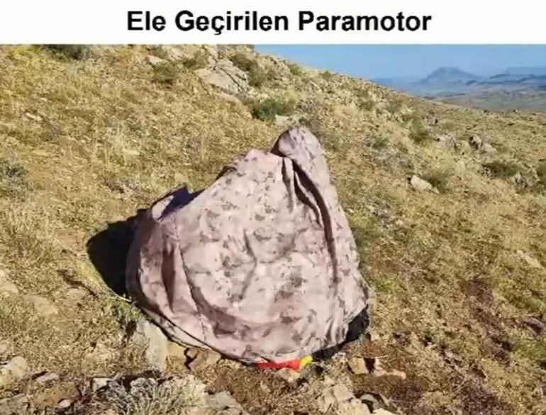 Paramotor kullanarak eylem hazırlığı içinde olan 4 terörist öldürüldü