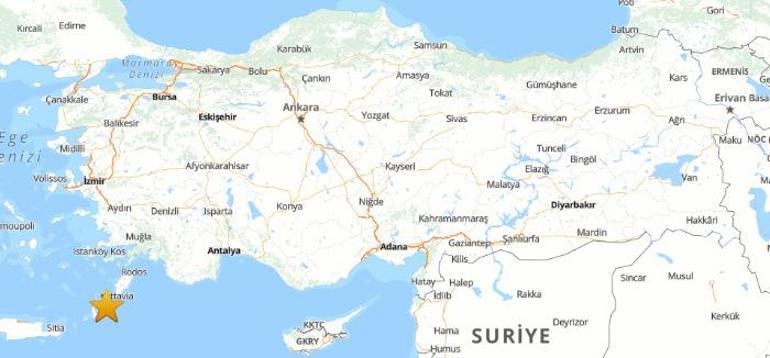 Muğlada 4.1 büyüklüğünde korkutan deprem AFAD duyurdu