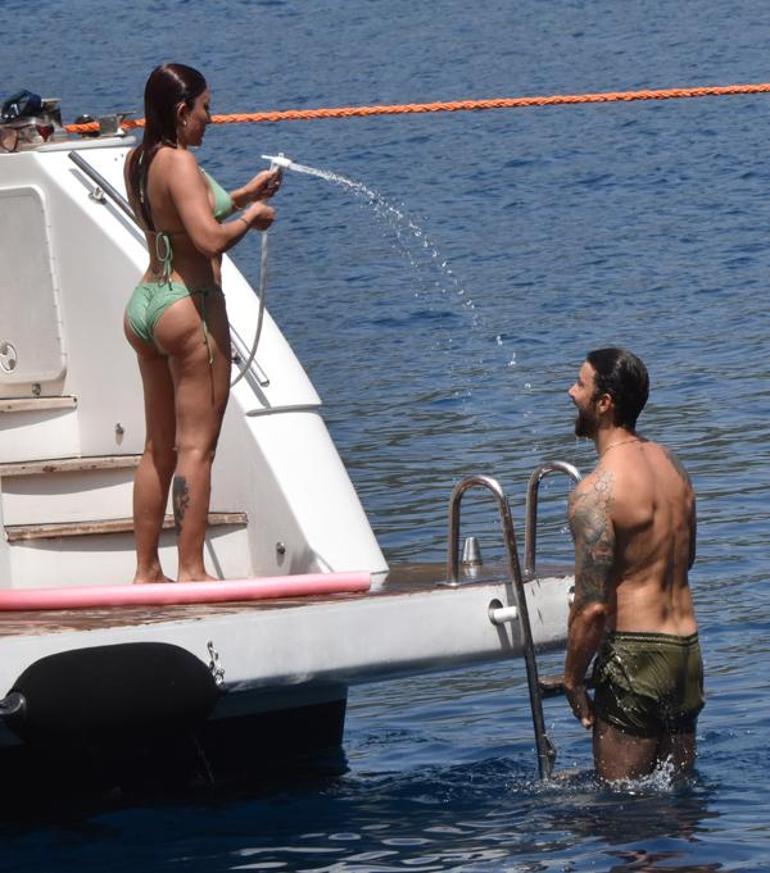 Melek Mosso ile Serkan Sağdıçın romantik anları Yat kiraladılar