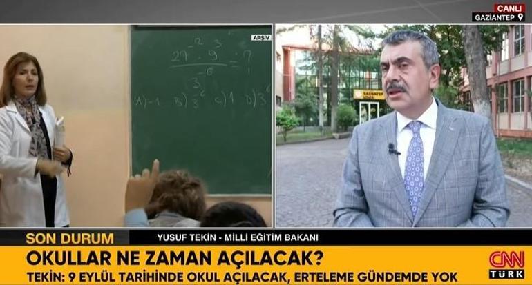 Okullar ne zaman açılacak Bakan Tekinden son dakika öğretmen atamaları açıklaması