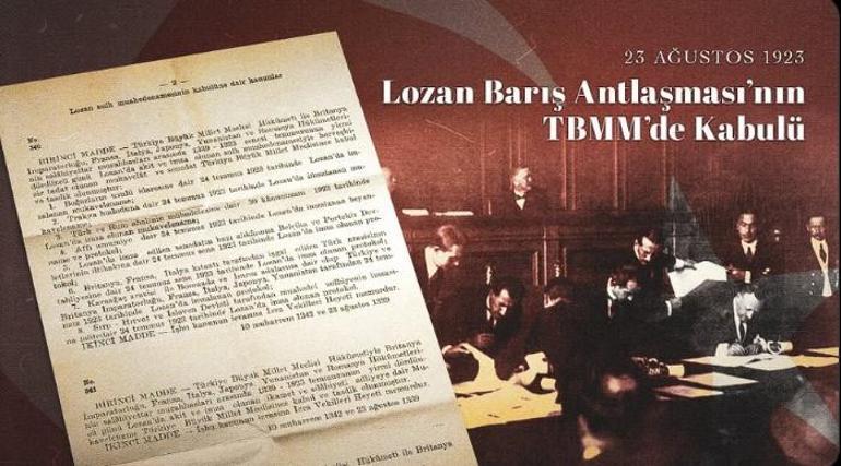 TBMM Başkanı Kurtulmuştan Lozan Antlaşması paylaşımı