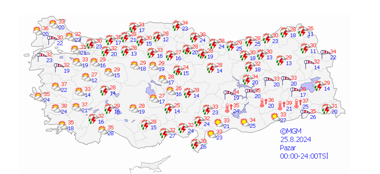 Meteoroloji il il uyardı... Gök gürültülü sağanak geliyor