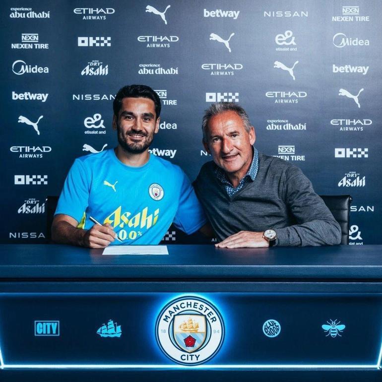 İlkay Gündoğan, Barcelonaya veda etti Manchester City resmen açıkladı