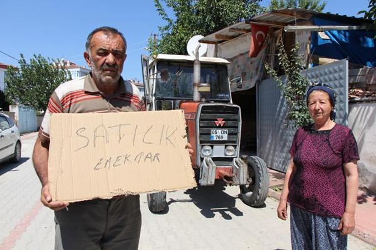 Ben şerefli bir Türk çiftçisiyim dedi, ağlayarak traktörünü satışa çıkardı