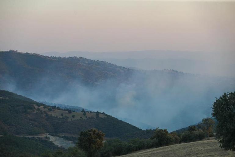 Uşakta iki noktada yangın Müdahale sürüyor