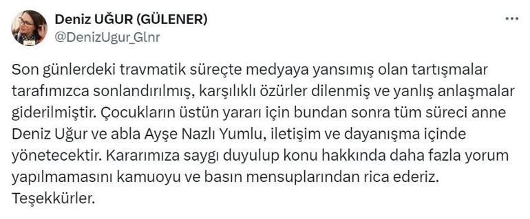 Buzlar eridi Deniz Uğurdan Ayşe Nazlı Yumlu açıklaması